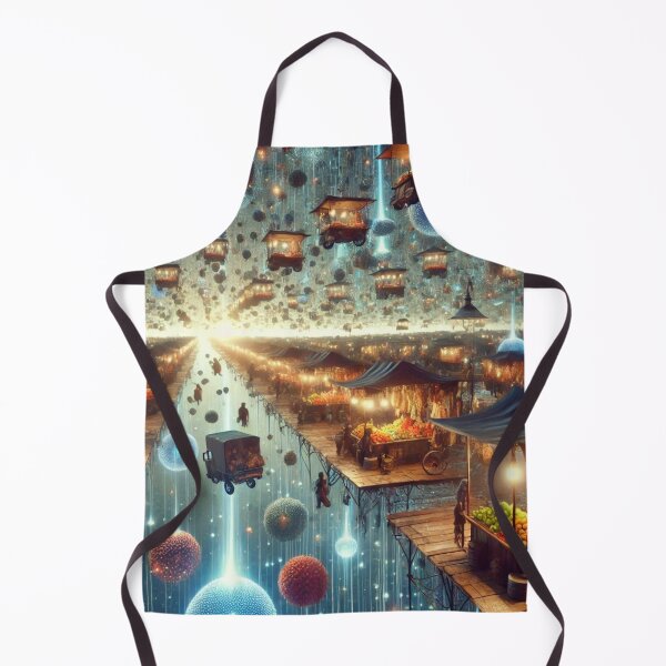 Item preview, Interdimensional floating market under cosmic light designed and sold by Tommandjerry.