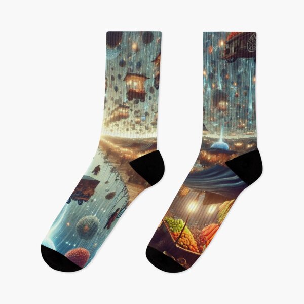 Item preview, Interdimensional floating market under cosmic light designed and sold by Tommandjerry.