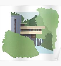 Fallendes Wasser Poster