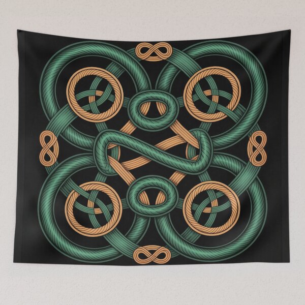 Item preview, A mystical Celtic-style sticker design. designed and sold by Lilashakti ⭐️ ⭐️ ⭐️ ⭐️ ⭐️.