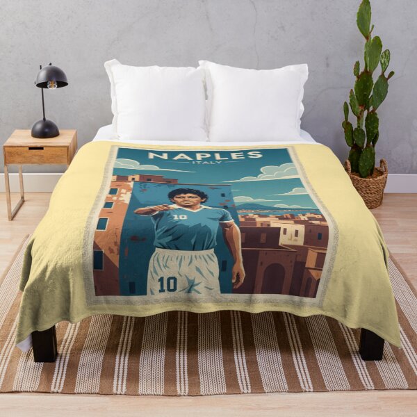 Item preview, Naples Vintage Travel Art - Maradona - Italy designed and sold by Wanderprintt.