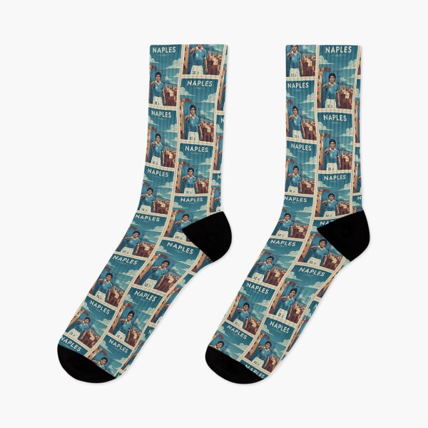 Item preview, Naples Vintage Travel Art - Maradona - Italy designed and sold by Wanderprintt.