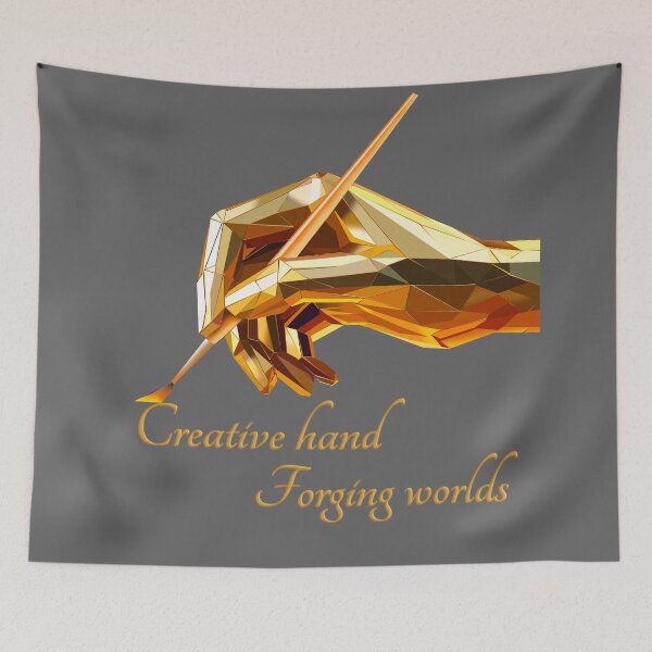 Item preview, Forging Worlds – Golden Creative Hand designed and sold by InFrameVision.