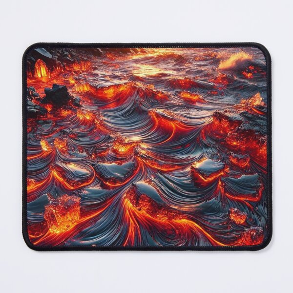 Item preview, Ocean of molten lava under twilight designed and sold by Tommandjerry.