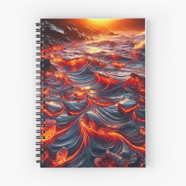 Item preview, Ocean of molten lava under twilight designed and sold by Tommandjerry.