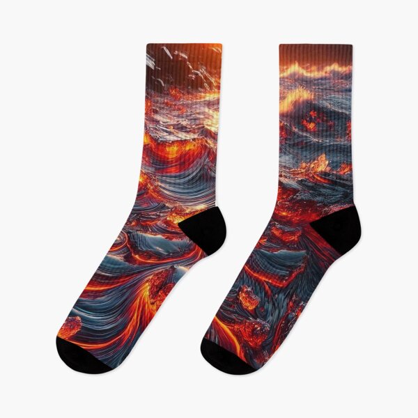Item preview, Ocean of molten lava under twilight designed and sold by Tommandjerry.