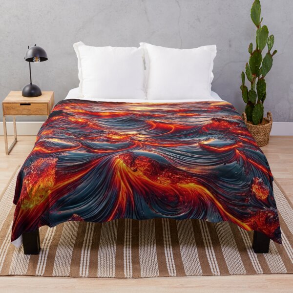 Item preview, Ocean of molten lava under twilight designed and sold by Tommandjerry.