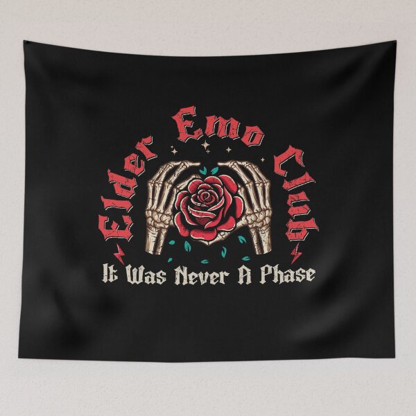 Item preview, Elder Emo It Was Never A Phase Shirt – Skeleton Heart Rose Dark Art Nostalgia designed and sold by Pingestre.