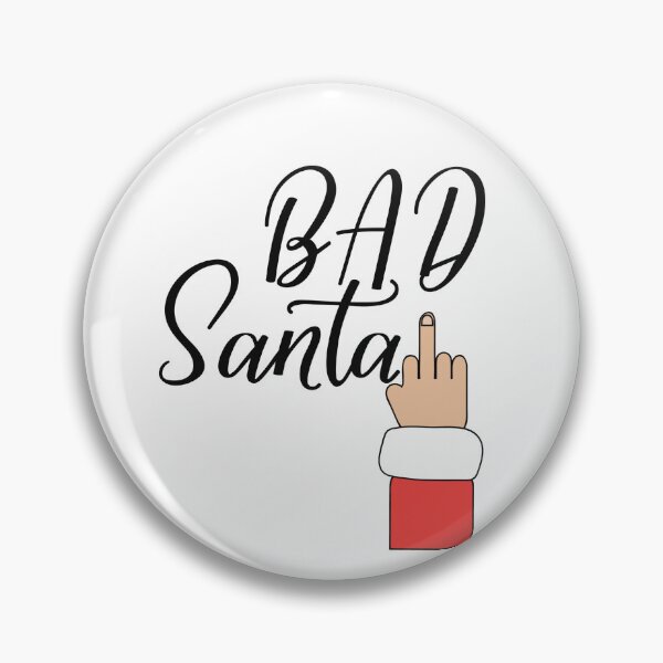 Item preview, Bad Santa. Lettering. Funny Christmas text designed and sold by pidzam4e.