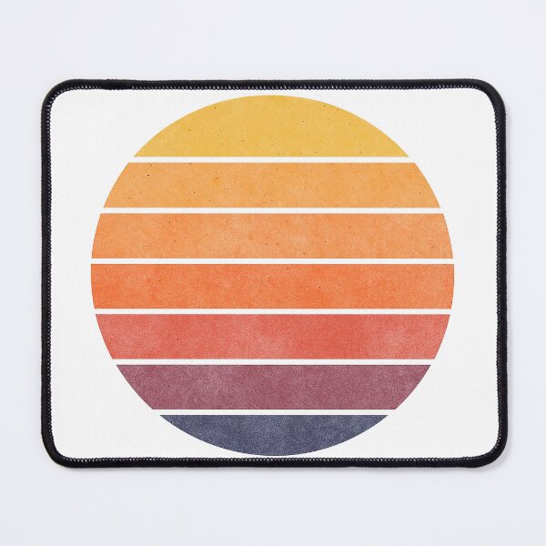 Item preview, Retro Sunset Striped Circle Design designed and sold by ArtfulWeave.