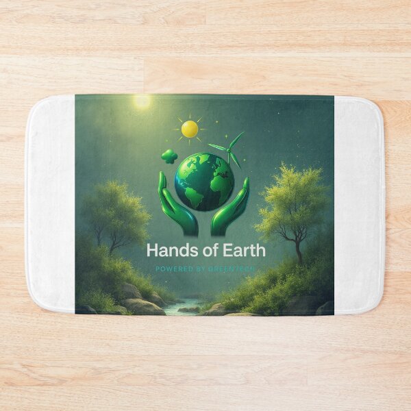 Item preview, Hands of Earth - Powered by Greentech designed and sold by AiFutureStudio.