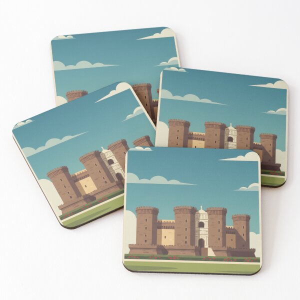 Item preview, Naples Vintage Travel Art - Castel Nuovo - Italy designed and sold by Wanderprintt.