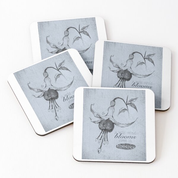 Item preview, A WILD MIND BLOOMS EVEN IN DISORDER DUSTY BLUE designed and sold by LIS AND MELIVERSO.