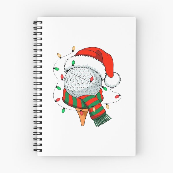 Item preview, Christmas Golf Golfing Golfer With Santa Hat Wrapped in lights designed and sold by SOUFIANE1991.