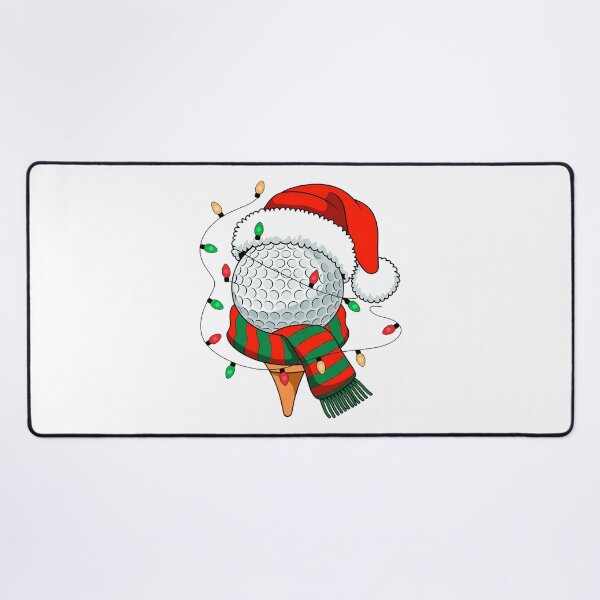 Item preview, Christmas Golf Golfing Golfer With Santa Hat Wrapped in lights designed and sold by SOUFIANE1991.