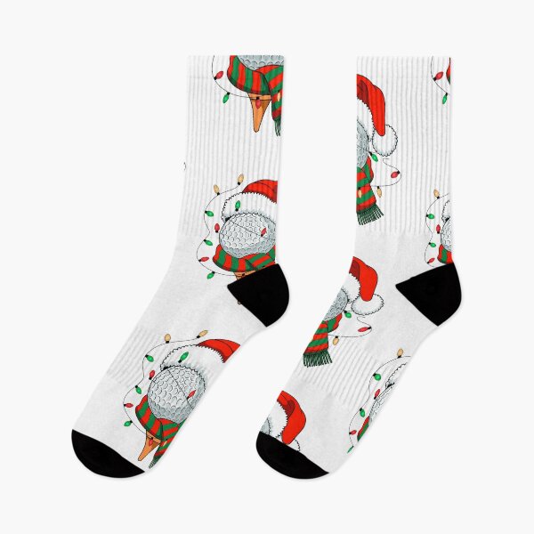 Item preview, Christmas Golf Golfing Golfer With Santa Hat Wrapped in lights designed and sold by SOUFIANE1991.