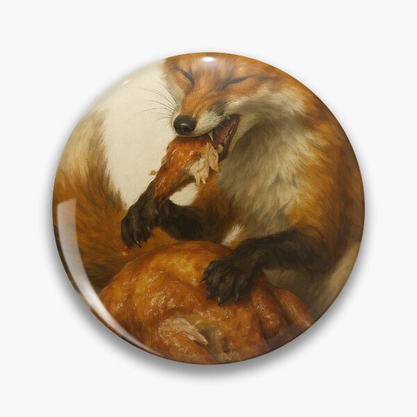 Item preview, Fox Devouring a Turkey designed and sold by thehaywirehoney.