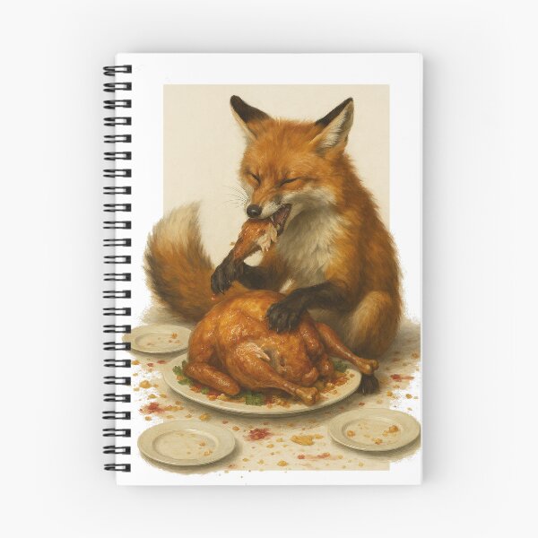 Item preview, Fox Devouring a Turkey designed and sold by thehaywirehoney.