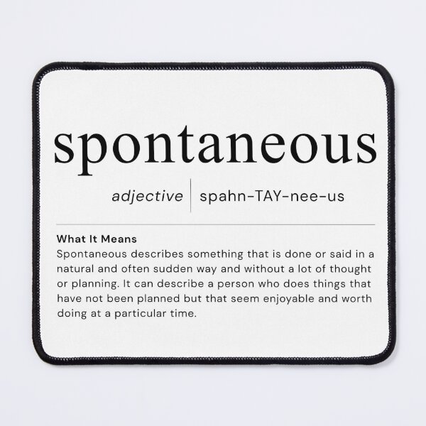 Item preview, Spontaneous | Fun & Free-Spirited Quote Tee designed and sold by Cognivibe.