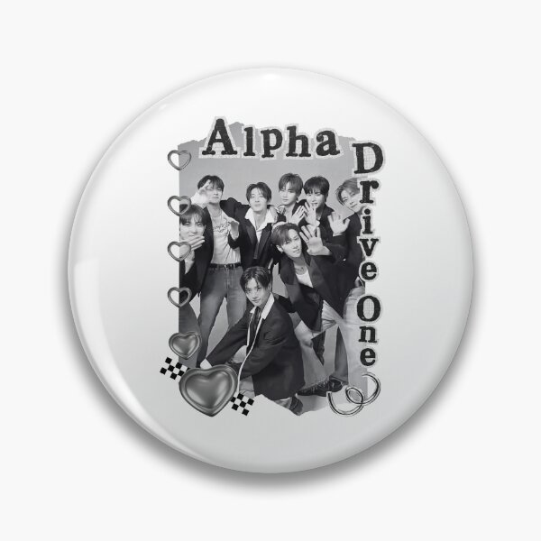 Item preview, ALPHA DRIVE ONE (ALD1) Global KPOP Boy Group Black and White Collage Digital Art Portrait designed and sold by AJUNICE STUDIO.