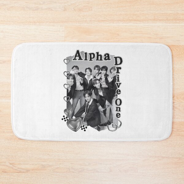 Item preview, ALPHA DRIVE ONE (ALD1) Global KPOP Boy Group Black and White Collage Digital Art Portrait designed and sold by AJUNICE STUDIO.