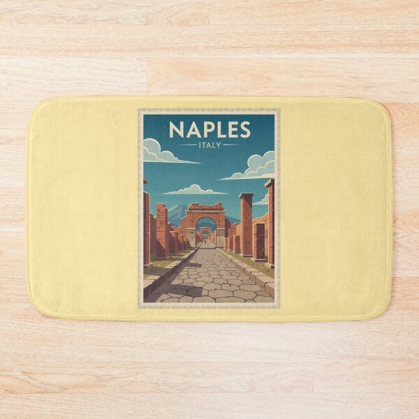 Item preview, Naples Vintage Travel Art - Pompeii - Italy designed and sold by Wanderprintt.