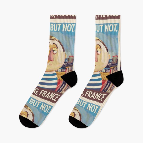 Item preview, Strasbourg, France Travel Poster | Quirky French Character “German But Not” designed and sold by LeQuirks.