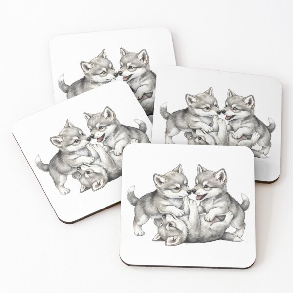 Item preview, Three little Huskies in the middle of a game designed and sold by CHRIST5000.