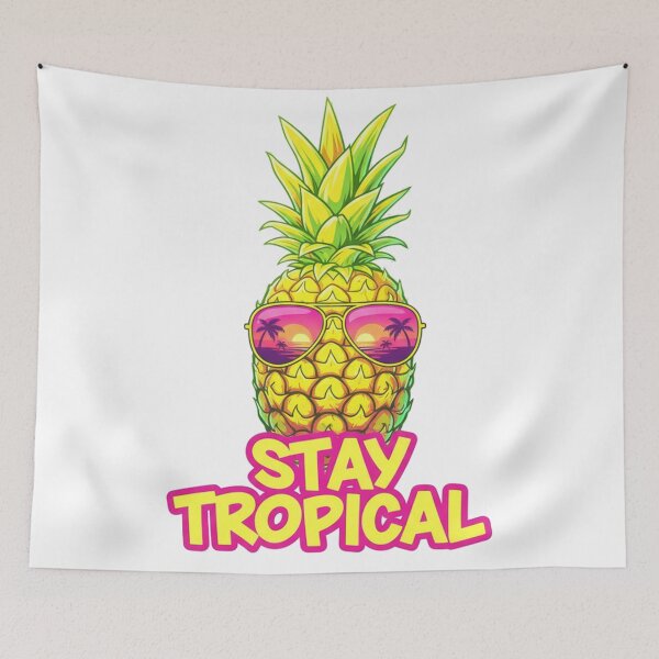Item preview, Stay Tropical Vibrant Pineapple Graphic designed and sold by DreamsLine.