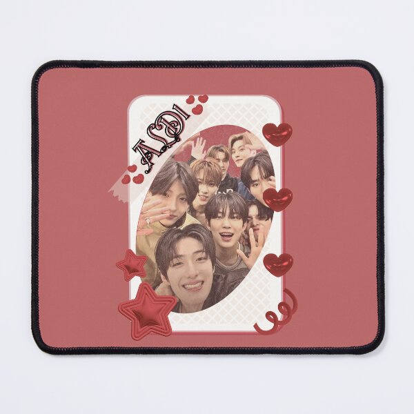 Item preview, ALPHA DRIVE ONE (ALD1) Global KPOP Boy Group Card Red Aesthetic Collage Design designed and sold by AJUNICE STUDIO.