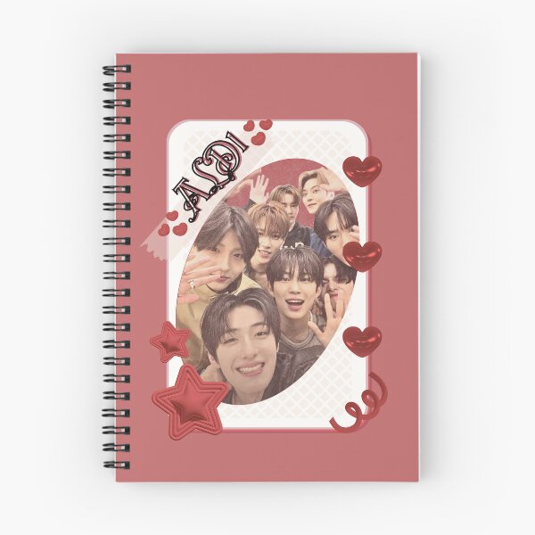 Item preview, ALPHA DRIVE ONE (ALD1) Global KPOP Boy Group Card Red Aesthetic Collage Design designed and sold by AJUNICE STUDIO.