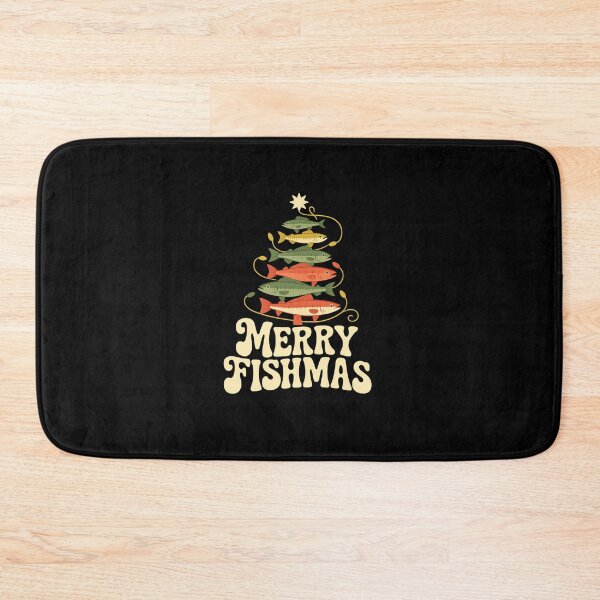Item preview, Merry Fishmas Funny Fishing Christmas Tree Vintage Holiday designed and sold by DailyDrivesct.