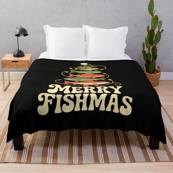 Item preview, Merry Fishmas Funny Fishing Christmas Tree Vintage Holiday designed and sold by DailyDrivesct.
