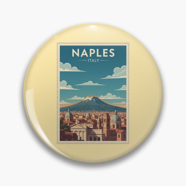 Item preview, Naples Vintage Travel Art - Vesuvius - Italy designed and sold by Wanderprintt.