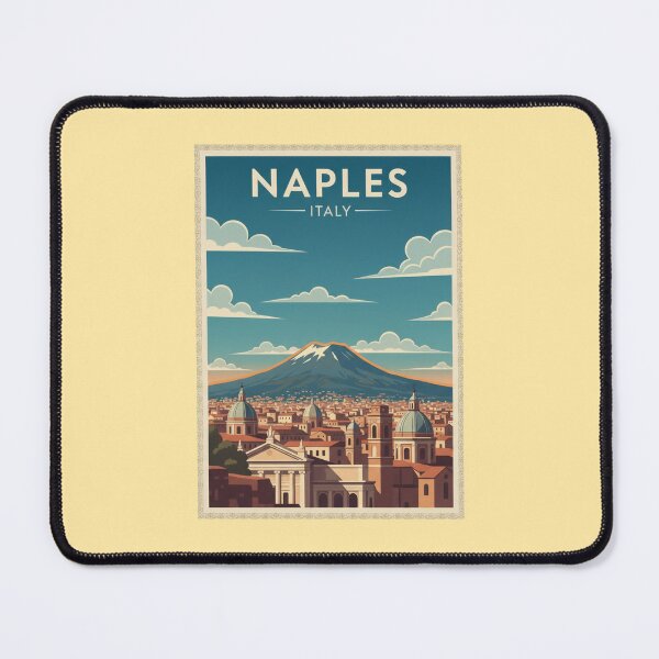 Item preview, Naples Vintage Travel Art - Vesuvius - Italy designed and sold by Wanderprintt.