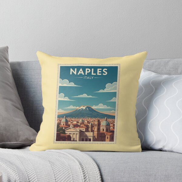 Item preview, Naples Vintage Travel Art - Vesuvius - Italy designed and sold by Wanderprintt.