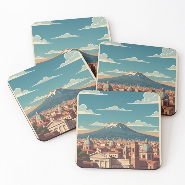 Item preview, Naples Vintage Travel Art - Vesuvius - Italy designed and sold by Wanderprintt.