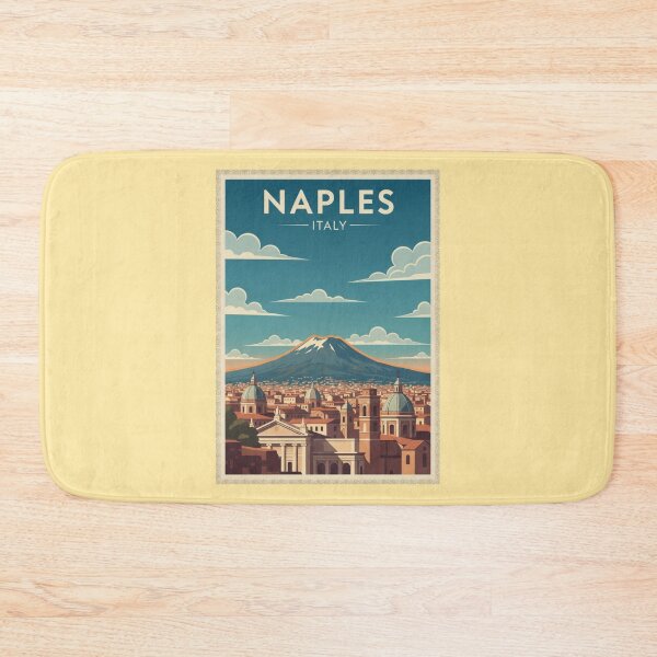 Item preview, Naples Vintage Travel Art - Vesuvius - Italy designed and sold by Wanderprintt.