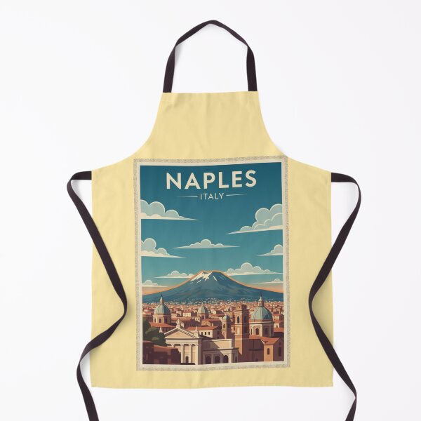 Item preview, Naples Vintage Travel Art - Vesuvius - Italy designed and sold by Wanderprintt.