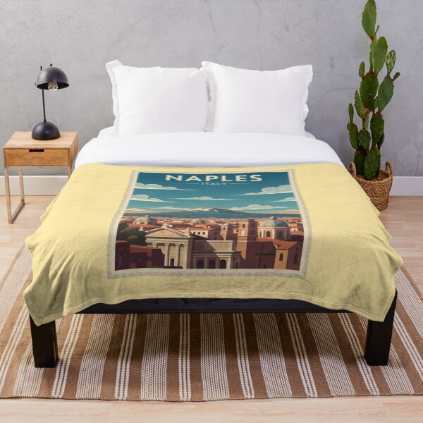 Item preview, Naples Vintage Travel Art - Vesuvius - Italy designed and sold by Wanderprintt.
