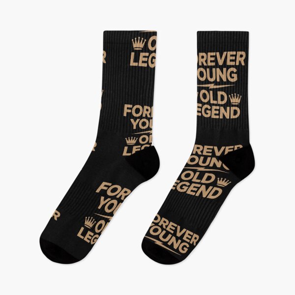 Item preview, Forever Young Old Legend Funny Birthday Quote Design designed and sold by TipTop GFX.