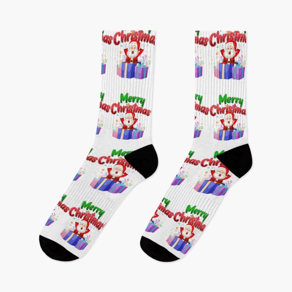 Item preview, Excited Santa Claus Popping Out of Christmas Gifts Illustration designed and sold by HorizonStores.