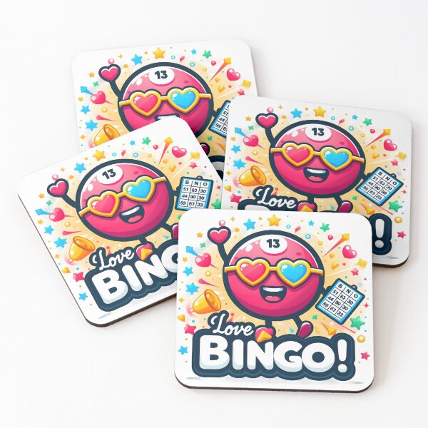 Item preview, Fun Bingo Cartoon Design - Love Bingo! designed and sold by The-T-In-Retro.
