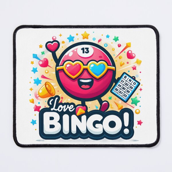Item preview, Fun Bingo Cartoon Design - Love Bingo! designed and sold by The-T-In-Retro.