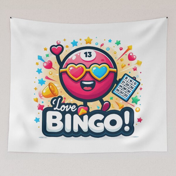 Item preview, Fun Bingo Cartoon Design - Love Bingo! designed and sold by The-T-In-Retro.