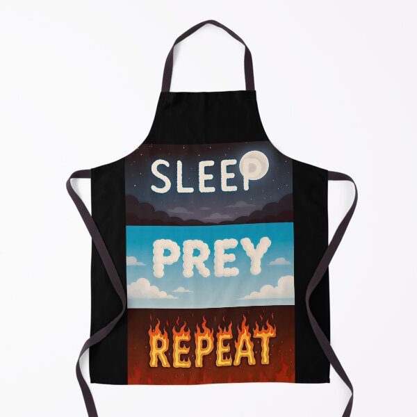 Item preview, Sleep Prey Repeat – Night Sky, Cloud, and Fire Text Design designed and sold by VoidBloom Studio.