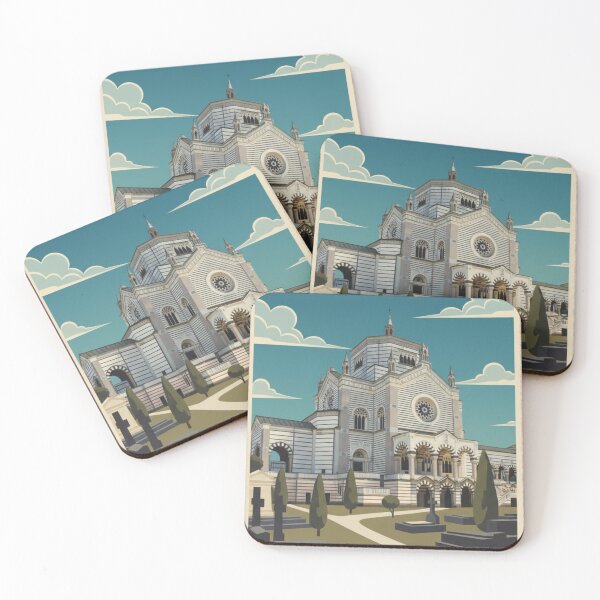 Item preview, Milan Vintage Travel Art - Monumental Cemetery - Italy designed and sold by Wanderprintt.