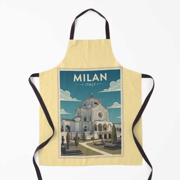 Aperçu de l'œuvre Milan Vintage Travel Art - Cimetière Monumental - Italie créée et vendue par Wanderprintt.