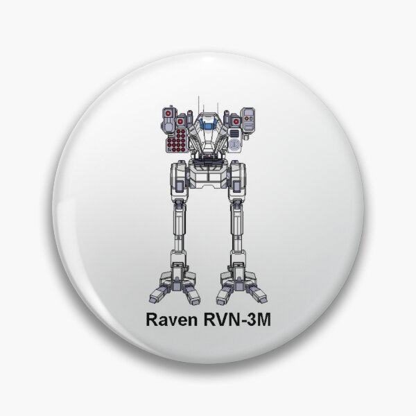 Item preview, Raven RVN-3M (White) - Inner Sphere BattleMech designed and sold by DagleysDesigns.