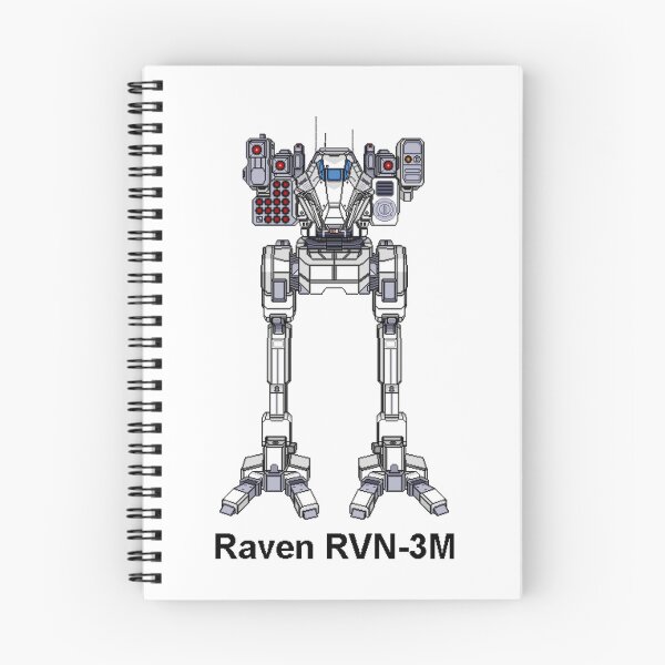 Item preview, Raven RVN-3M (White) - Inner Sphere BattleMech designed and sold by DagleysDesigns.